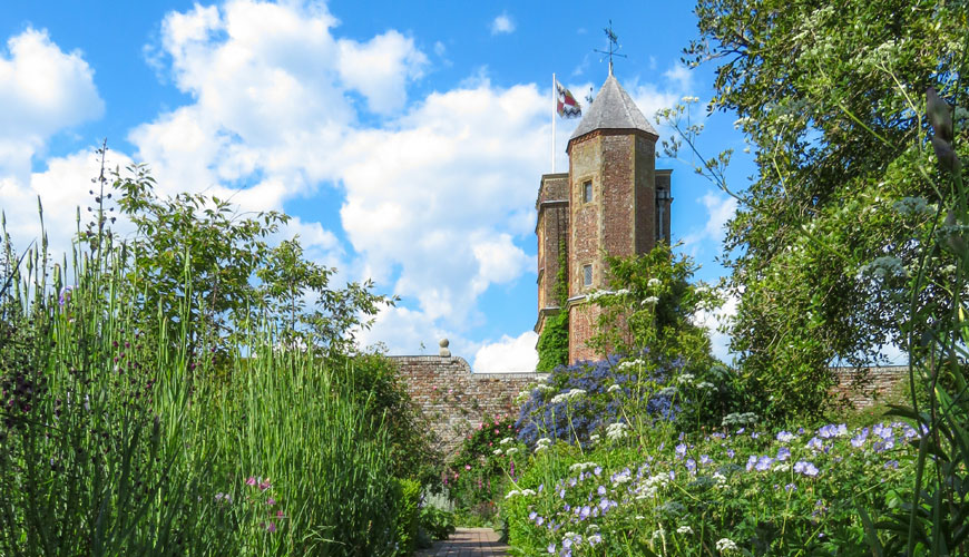Una veduta della Tower, Sissinghurst Castle Garden
