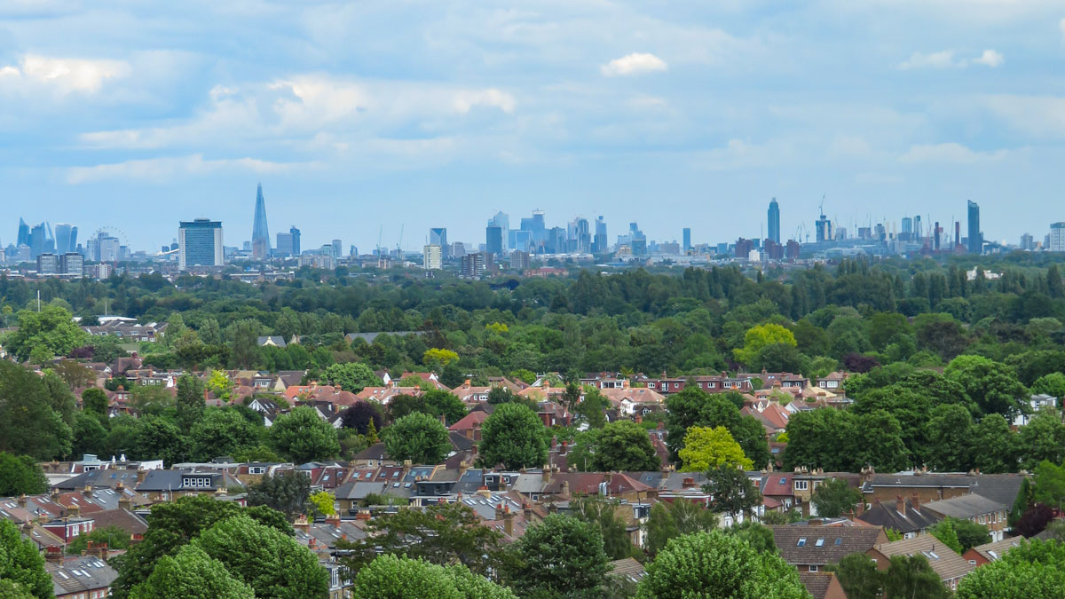 Londra vista da Richmond Park